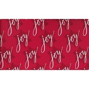 Hallmark Wrapping Paper Christmas Joy Snowflakes on Red 22.5 sq ft Roll Holiday